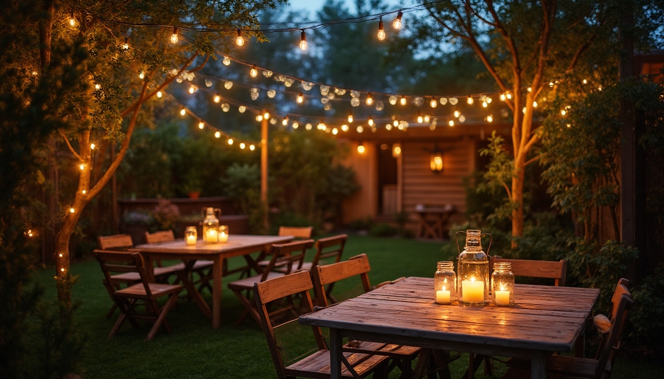 magical evening outdoor lighting