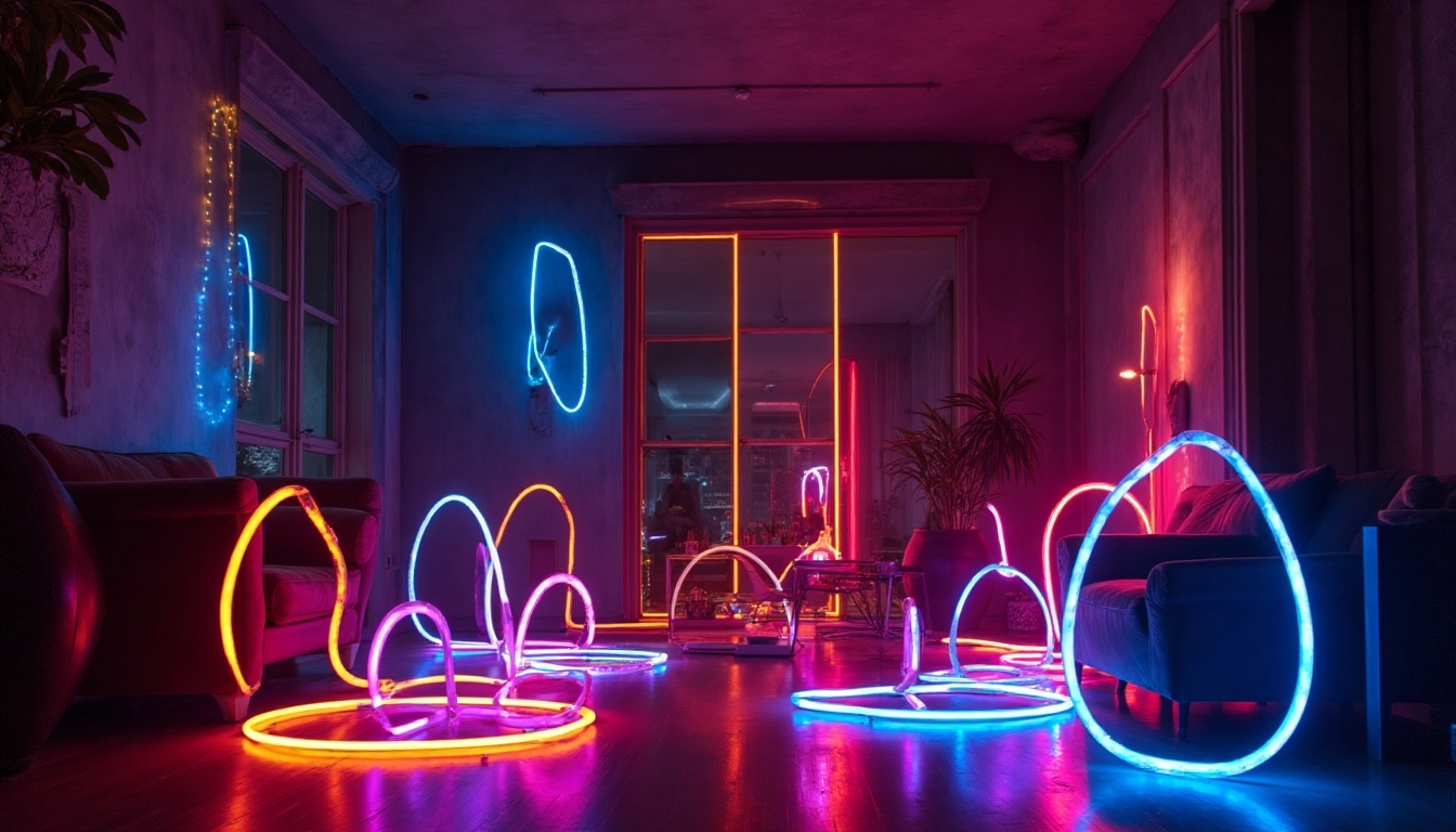 magical glow stick displays