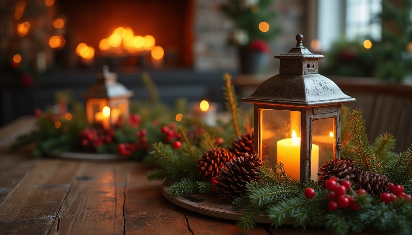 magical holiday lantern centerpiece