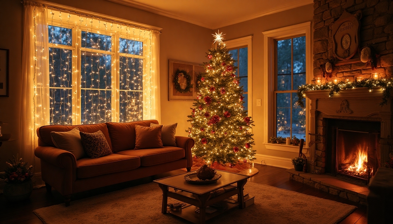 magical led new year decor