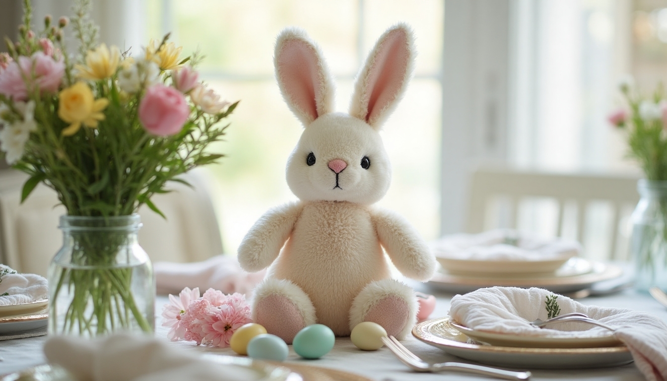 magical plush bunny centerpieces