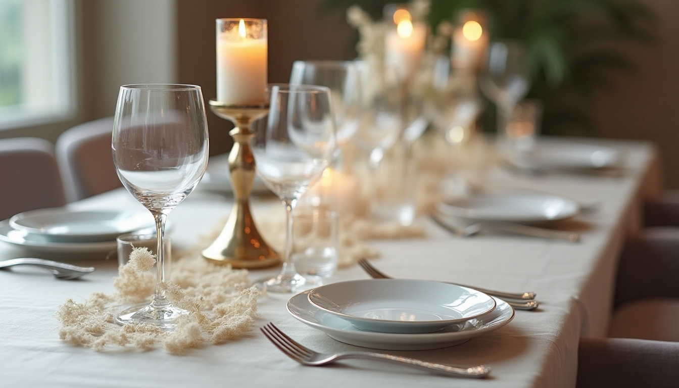 metallic accents for elegance