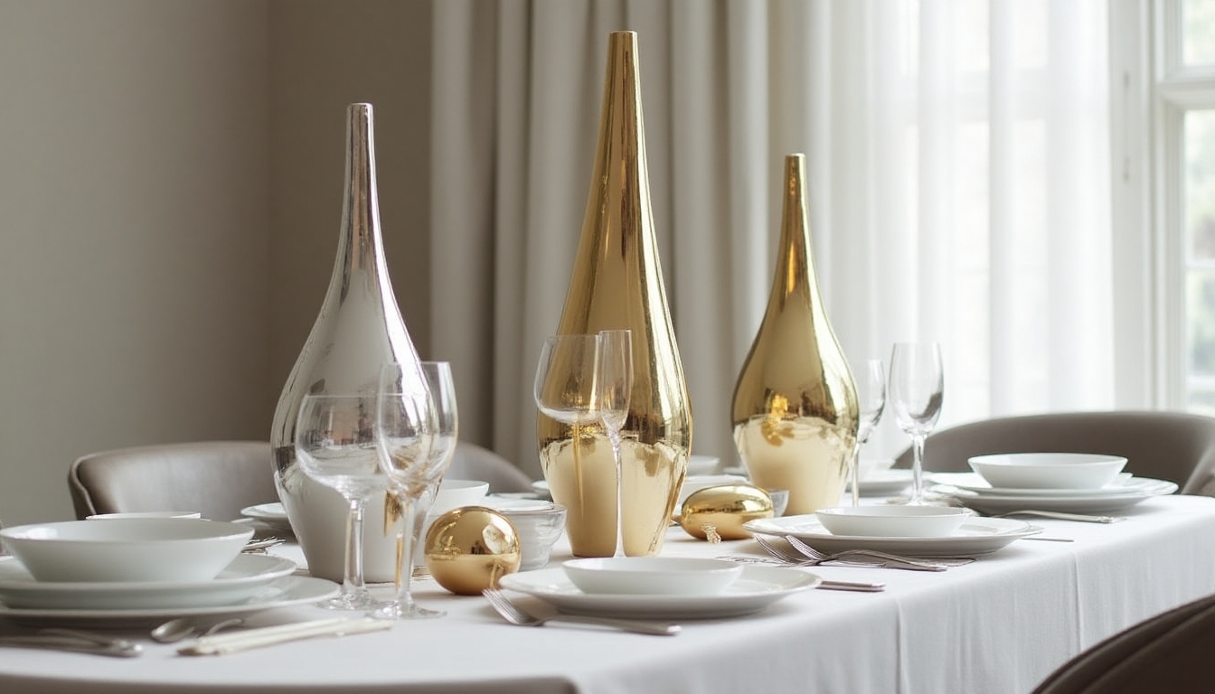 metallic accents for thanksgiving