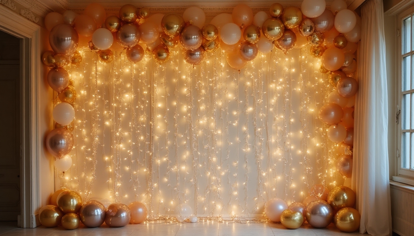 metallic elegance for celebrations