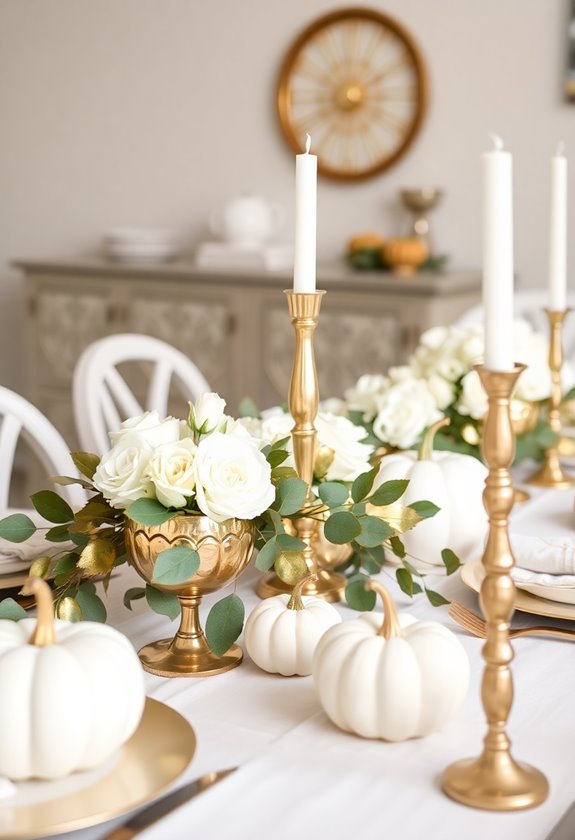 metallic thanksgiving centerpiece ideas