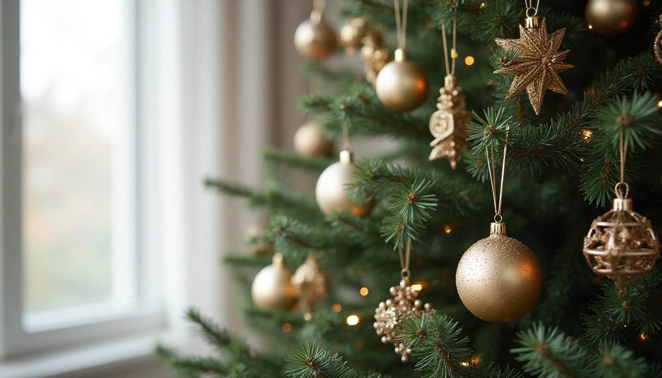 minimalist glass metallic decorations