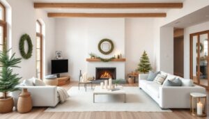 minimalist nordic holiday decor