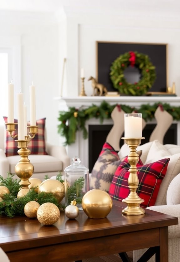 mix metallics with tradition
