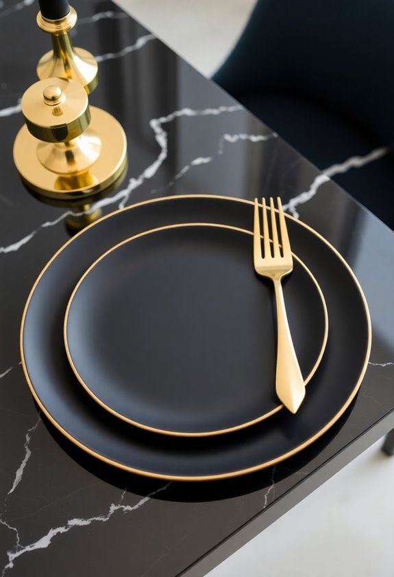 modern black and gold elegance