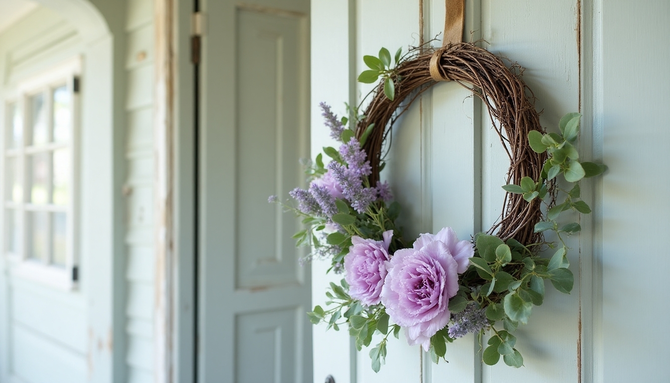 modern lavender eucalyptus hoop