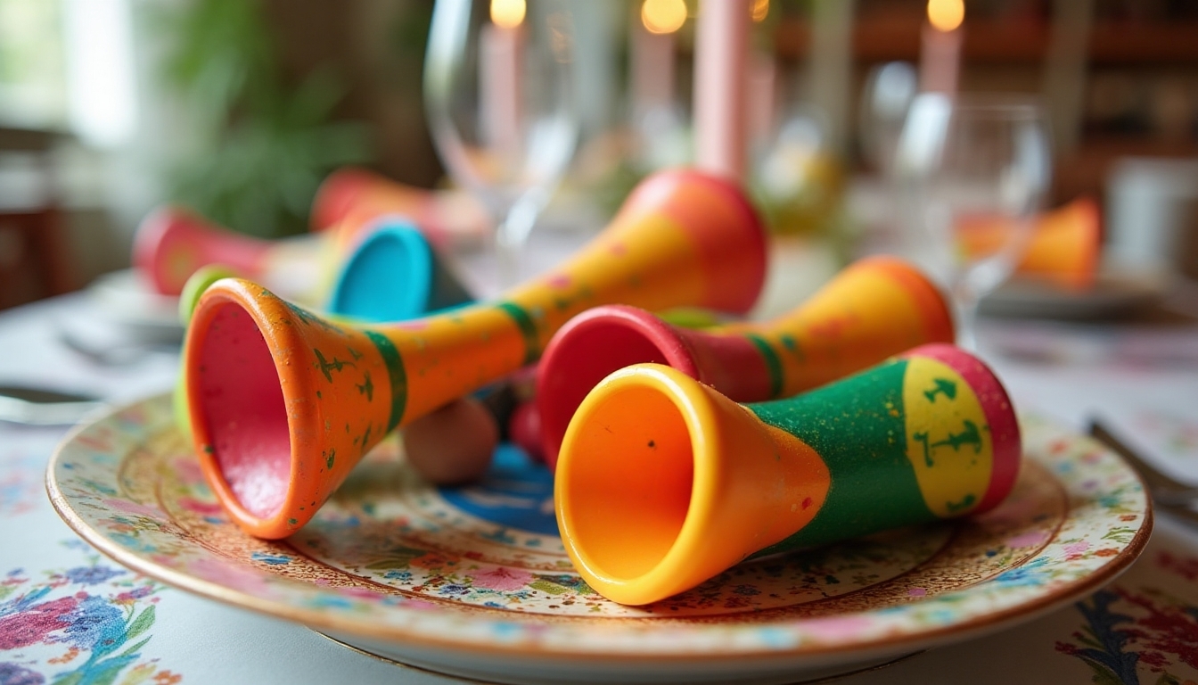 musical instrument inspired noisemakers