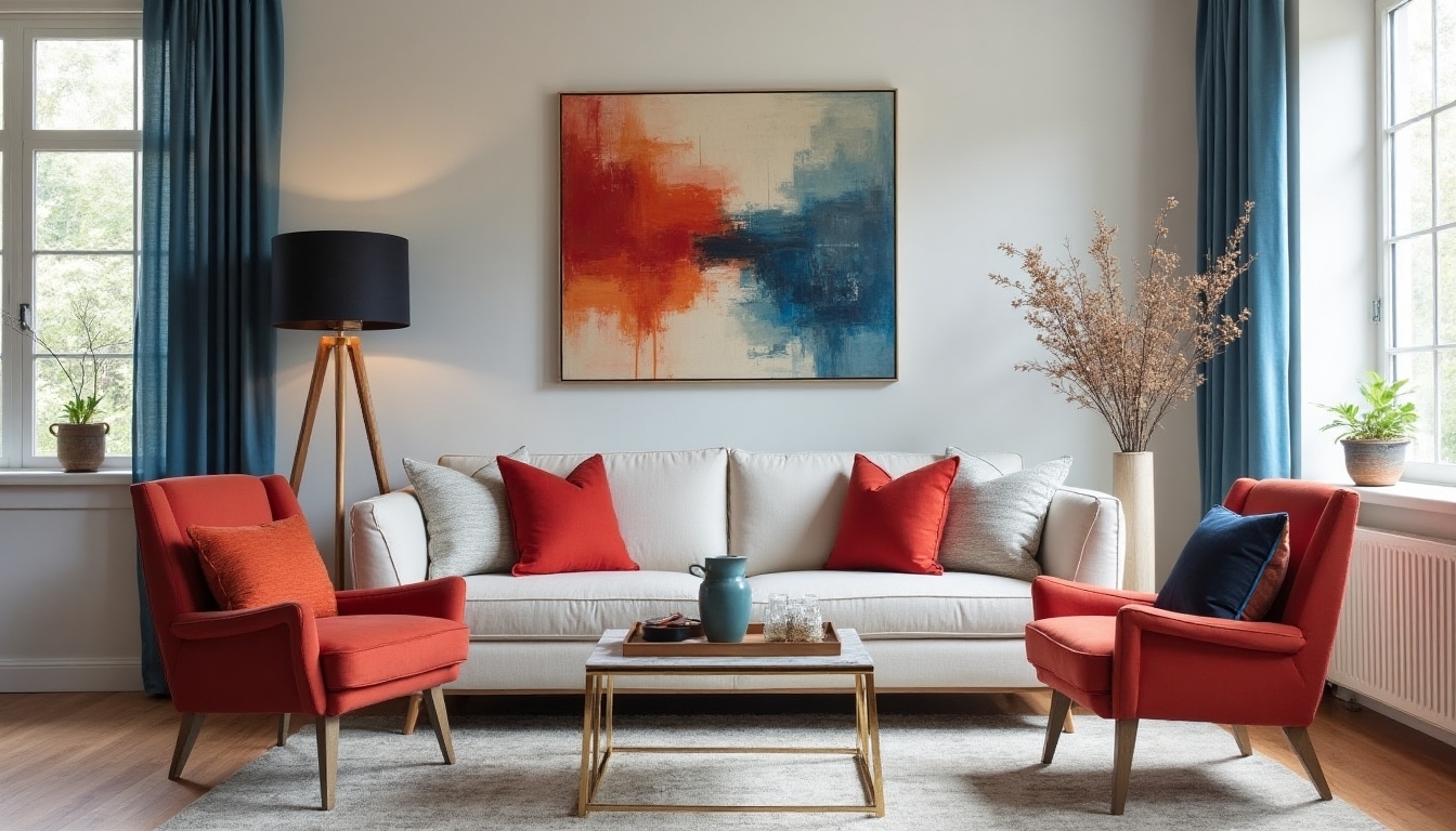 muted americana color blocking