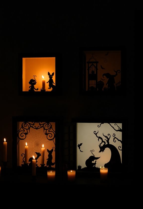 mysterious shadow box creations