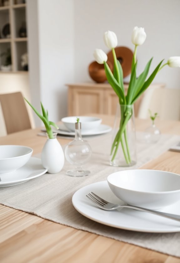 natural easter table decor
