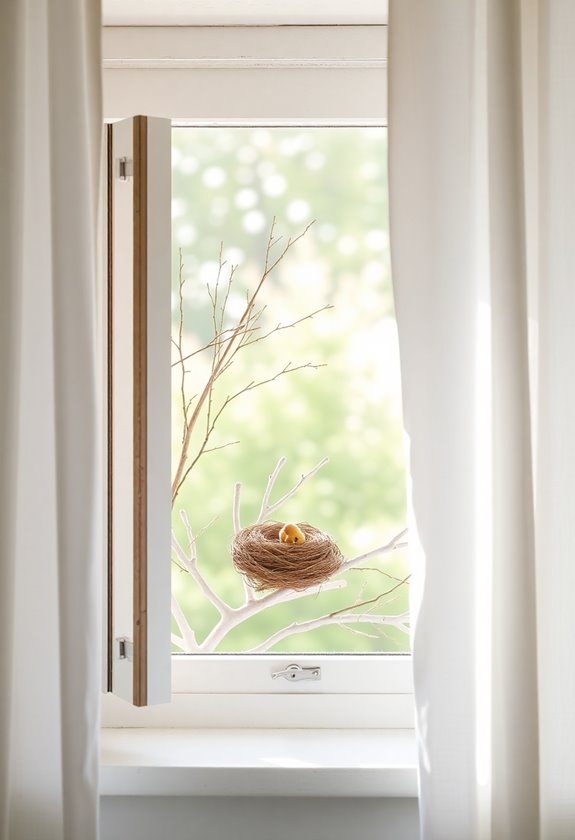natural springtime display arrangement