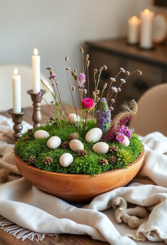 nature inspired easter centerpieces