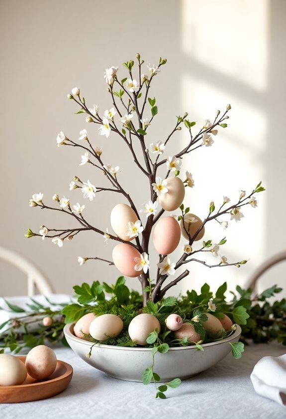 nature inspired easter decor