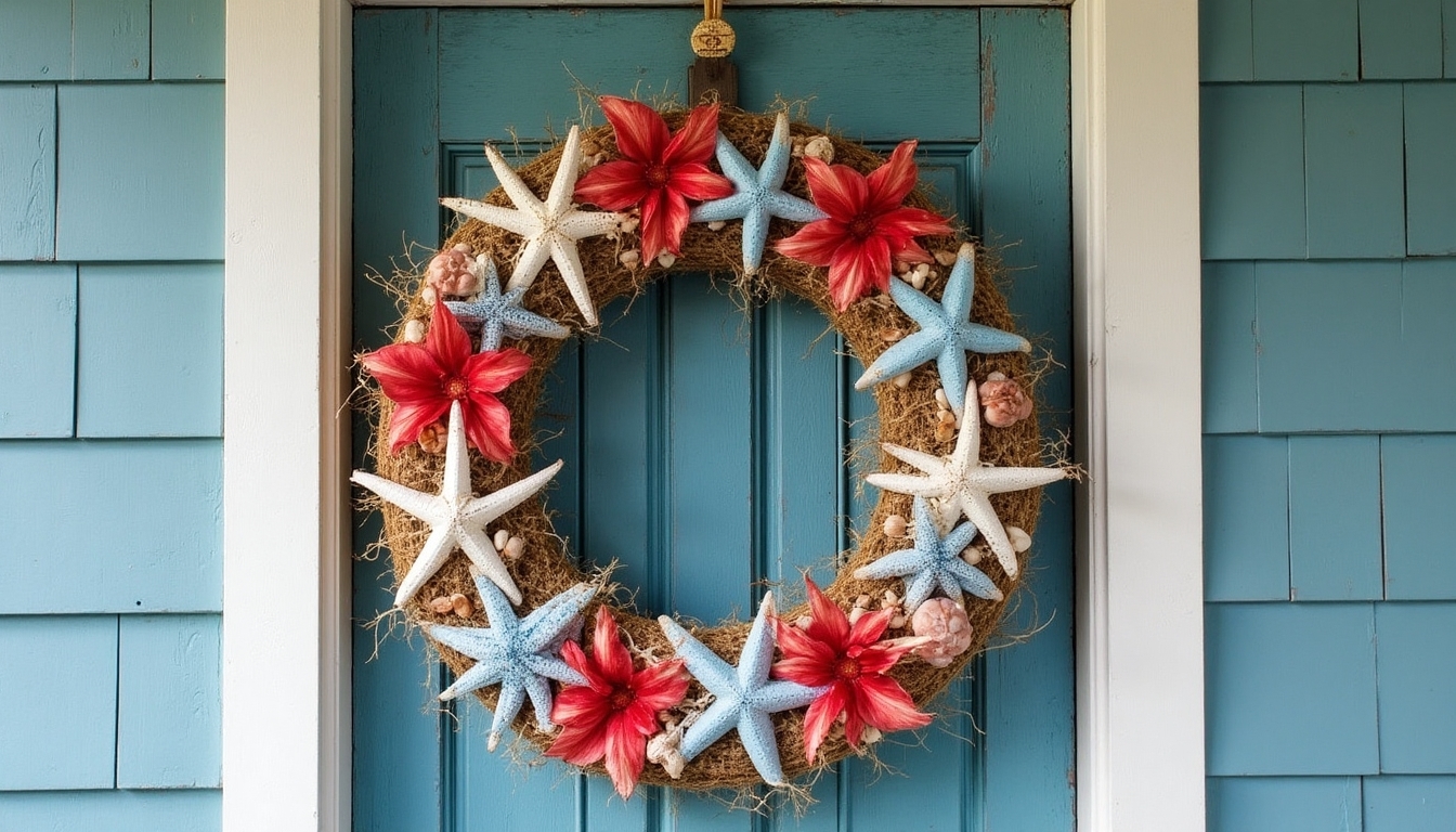 nautical patriotic summer wreath