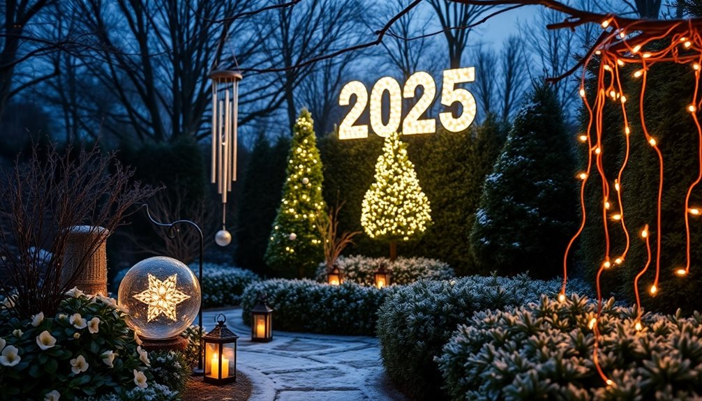 new year garden decor