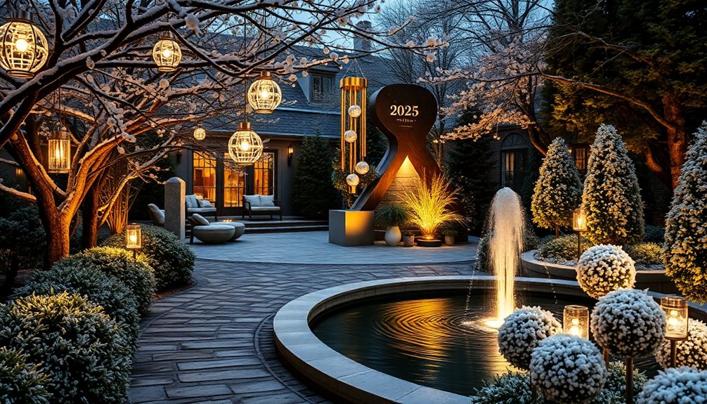 new year garden decoration tips