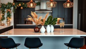 new year kitchen island decor