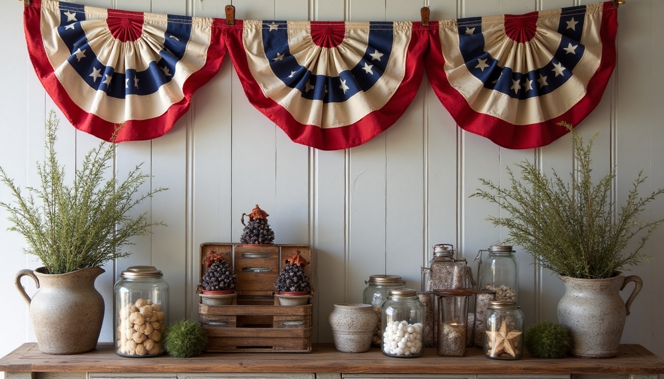 nostalgic americana celebration display