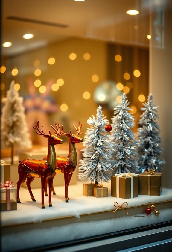 nostalgic holiday window displays