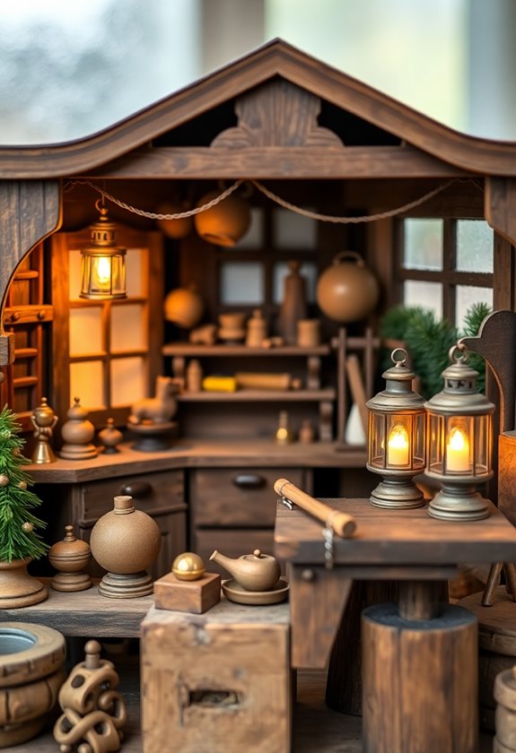 nostalgic retro santa s workshop