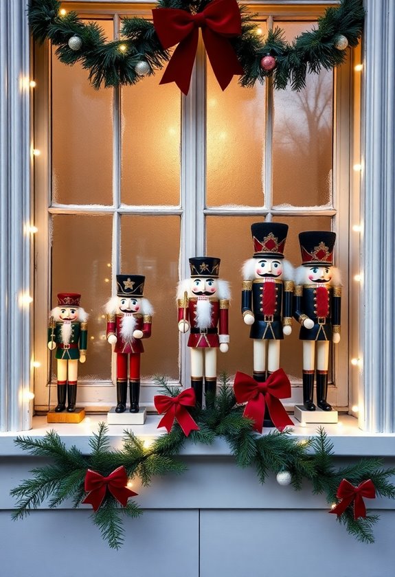 nutcracker holiday window display