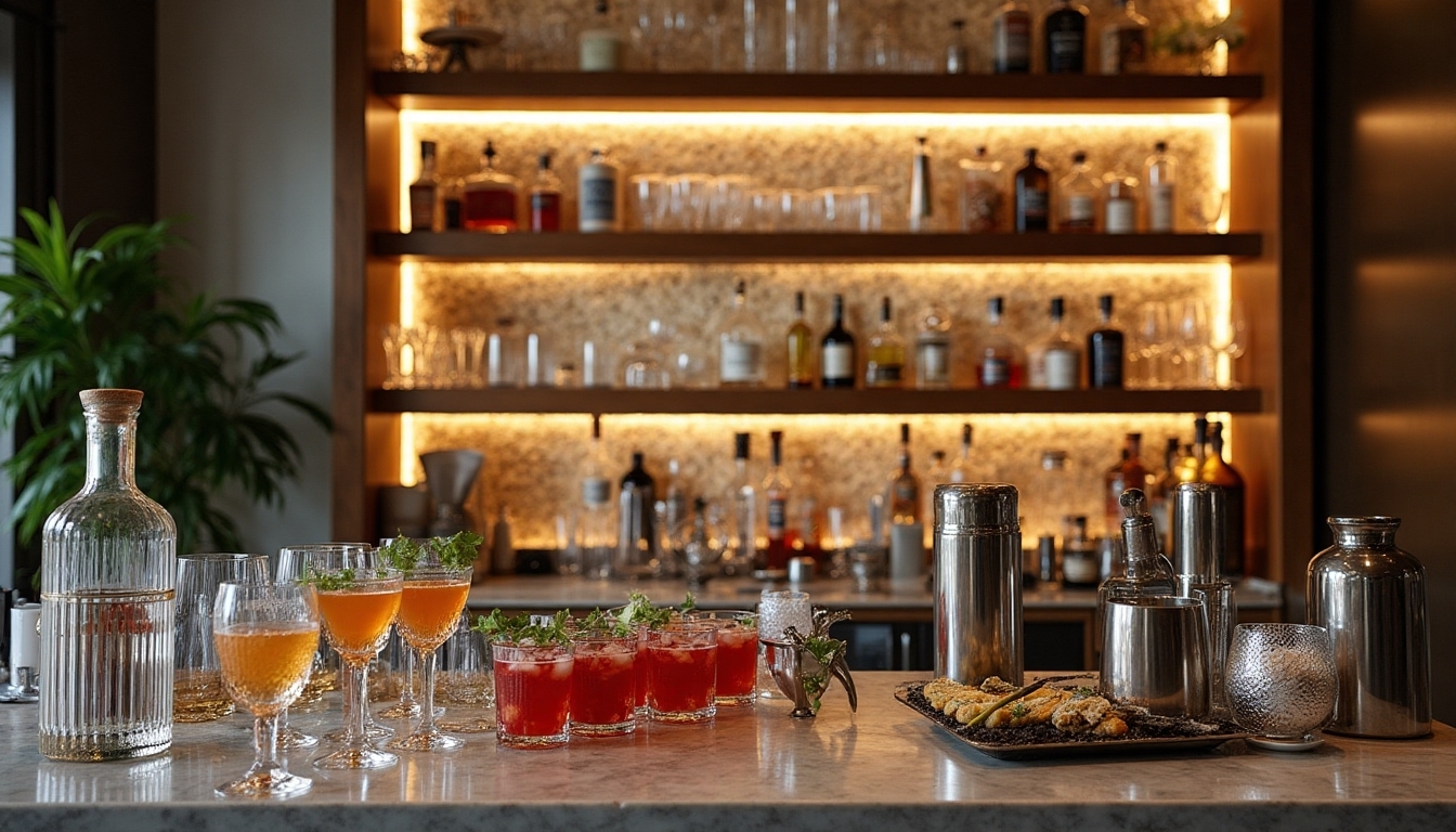 organized bar tools setup