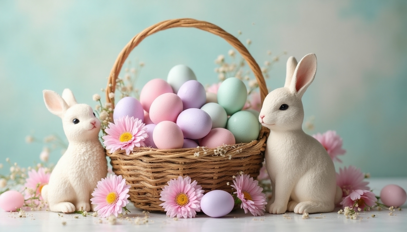 pastel easter basket magic