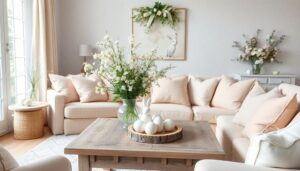 pastel easter home decor