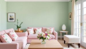 pastel spring living room ideas