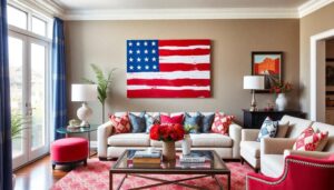 patriotic color scheme decor