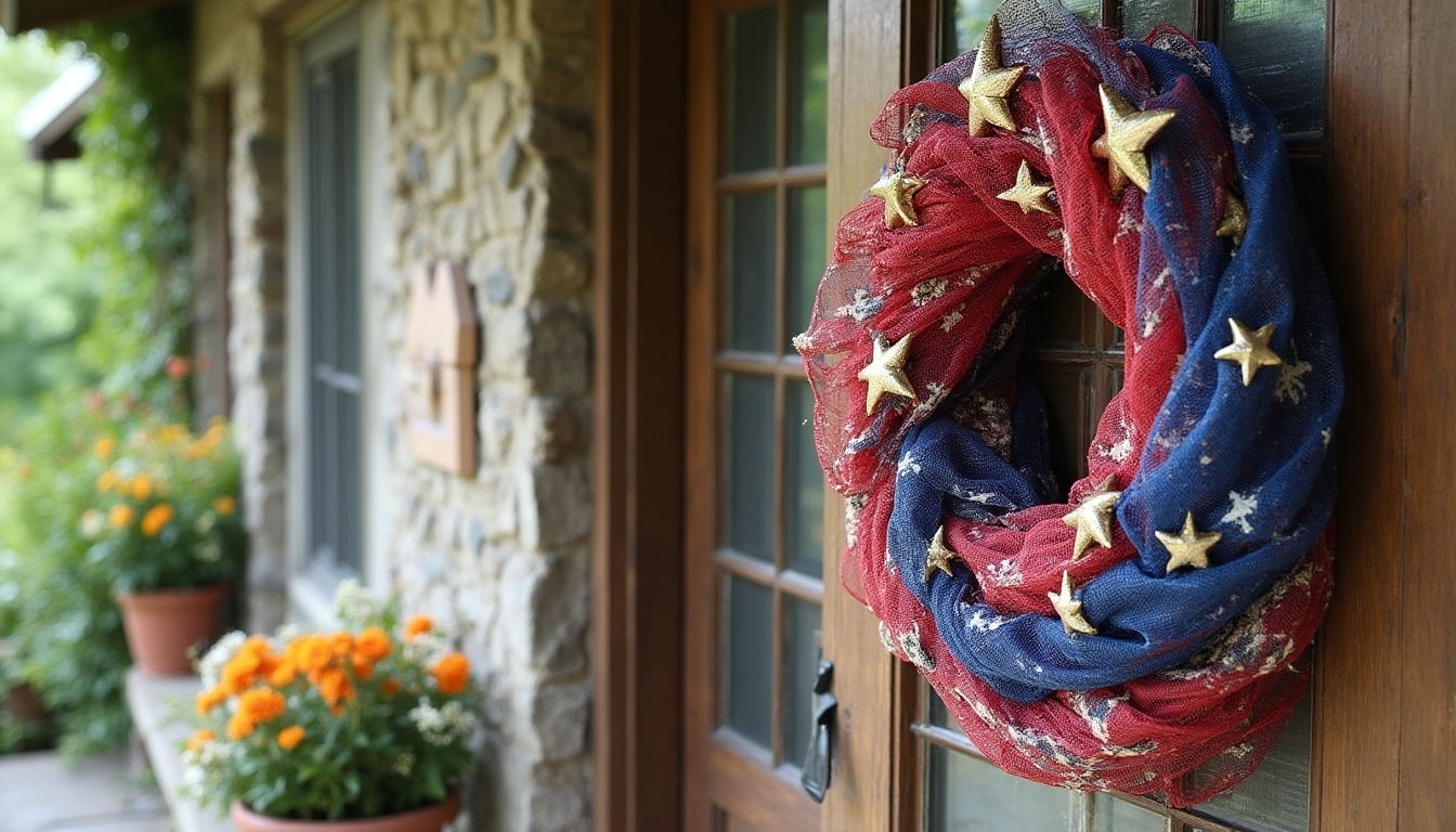 patriotic diy door decor
