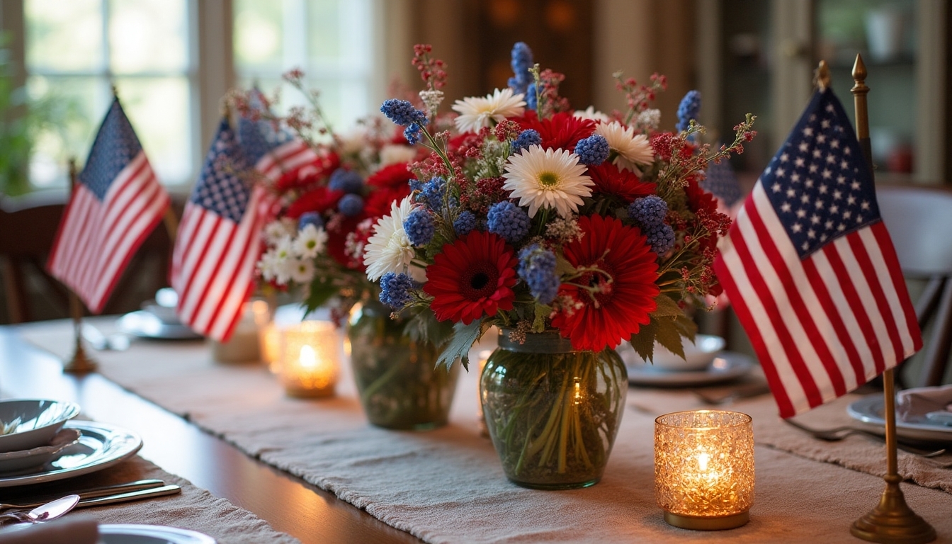 patriotic floral centerpiece ideas