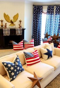 patriotic holiday living decor