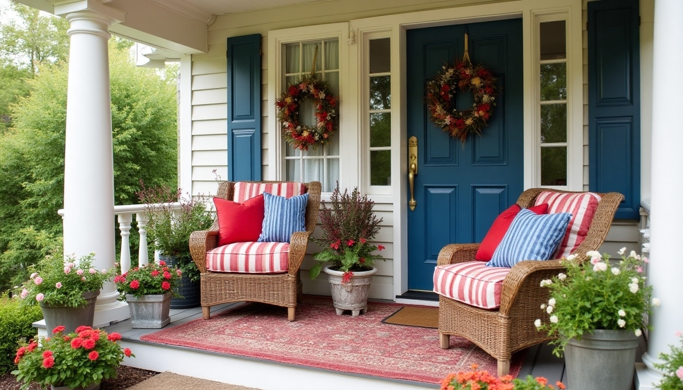 patriotic outdoor furniture ideas