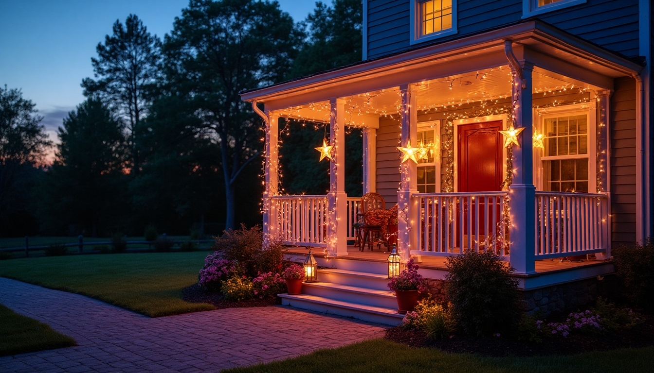 patriotic porch lighting ideas