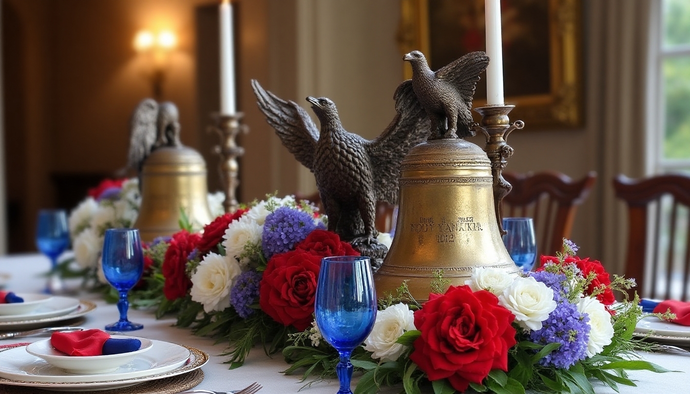 patriotic table centerpiece design