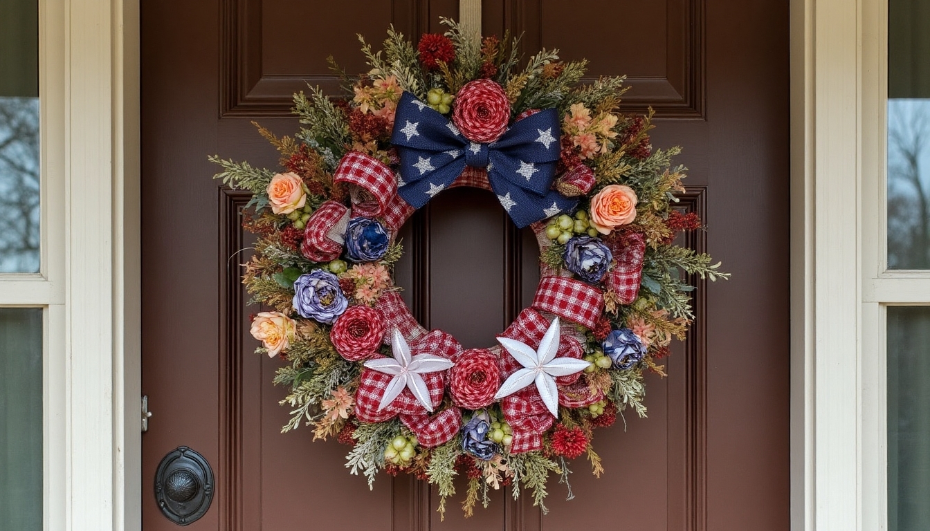 patriotic wreath for decoration