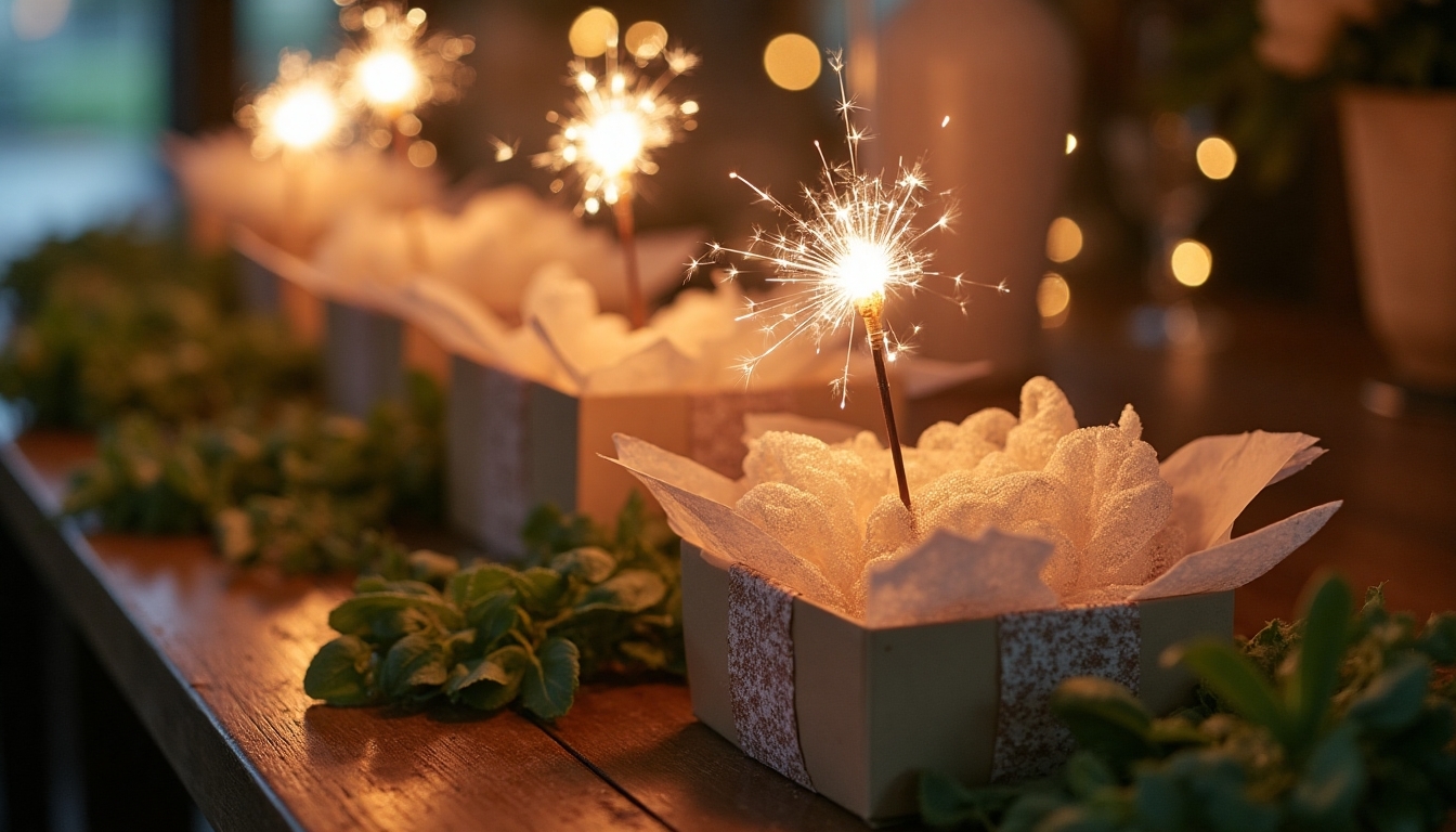 personalized sparkler send off packages