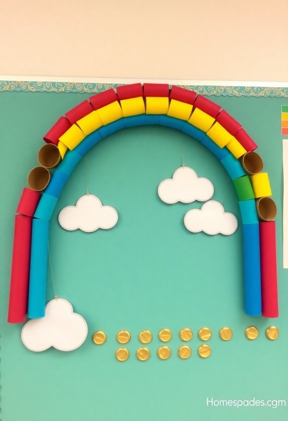 rainbow crafts from recyclables