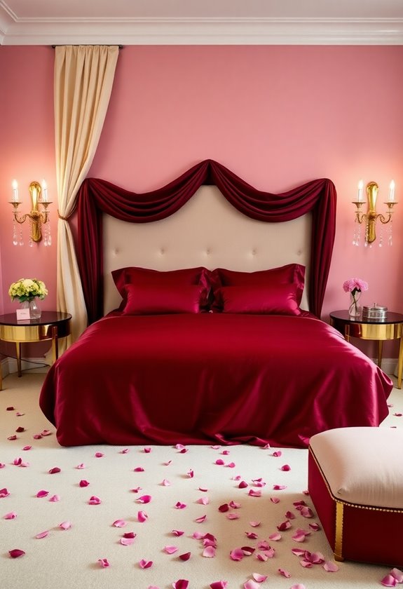 romantic color palette selection