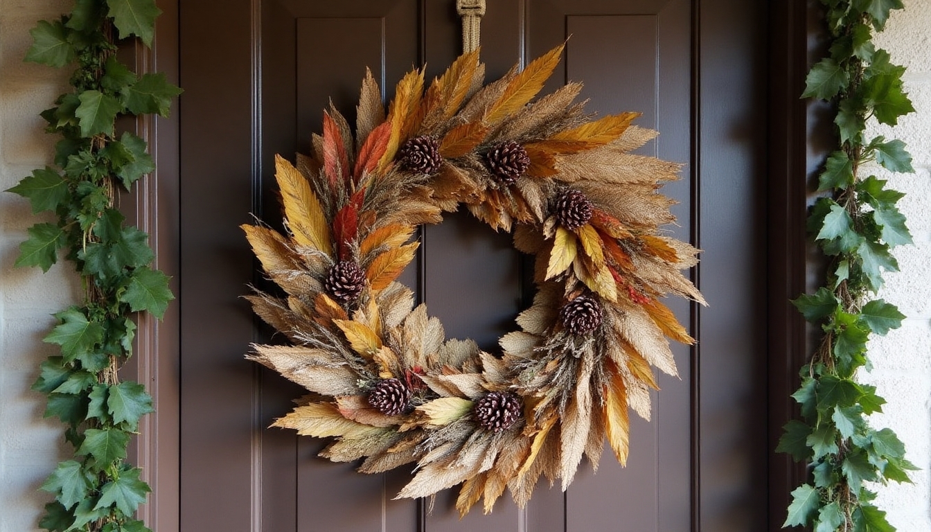 rustic fall wreath garland