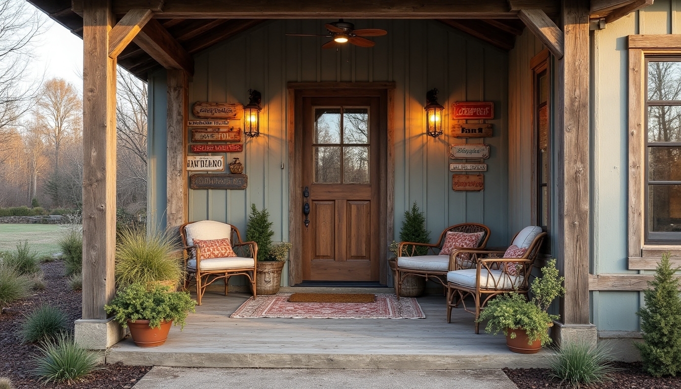 rustic farmhouse metal decor