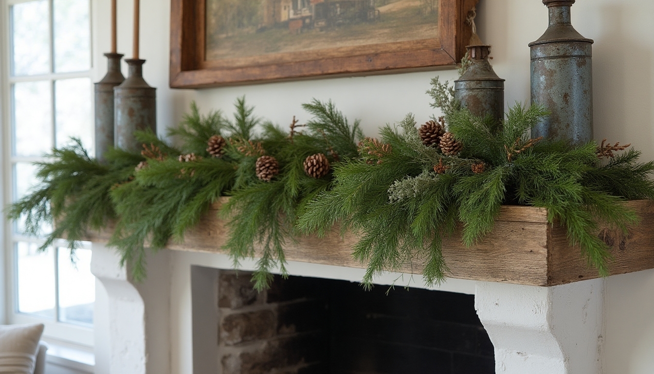 rustic galvanized cedar decor