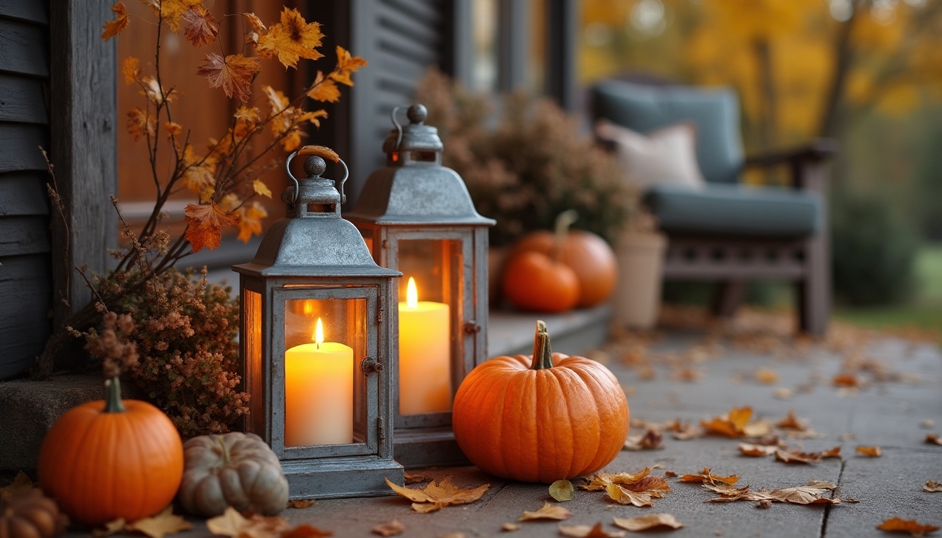 rustic lanterns with ambiance