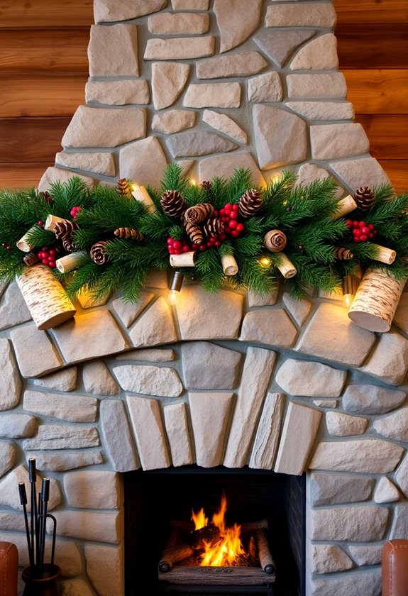 rustic natural holiday decor