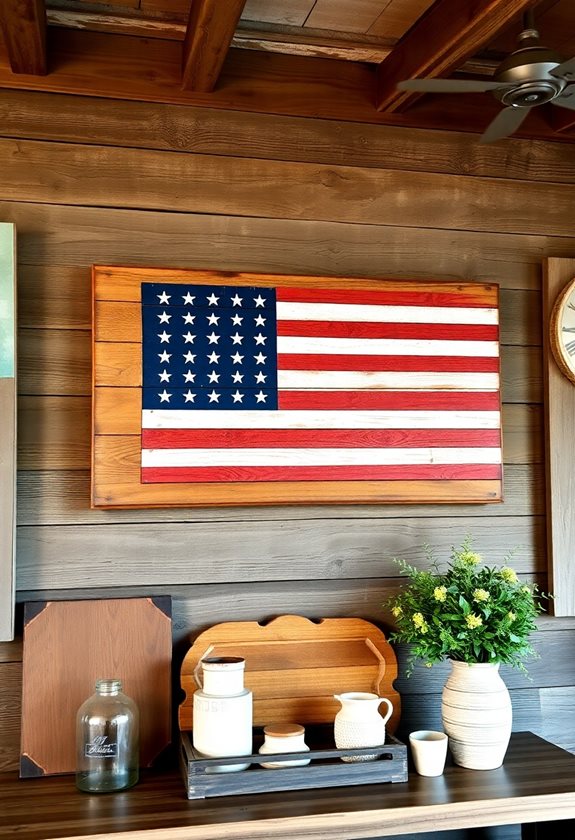 rustic patriotic home decor